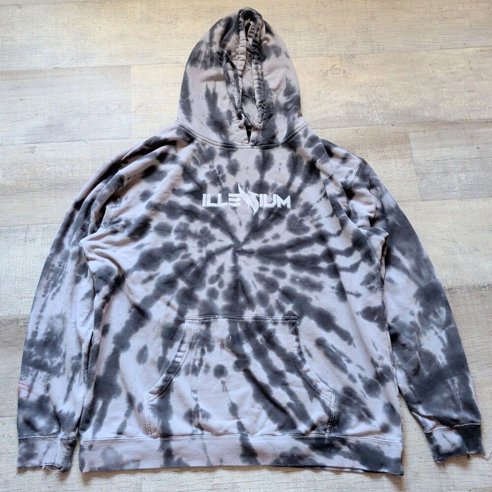 Illenium x Electric Family Adult Unisex Tie-Dye Pullover Hoodie Size 2XL